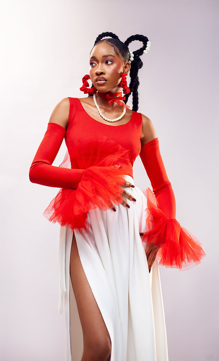 Serenity Tie Skirt - Versatile High-Waisted Maxi Skirt - Dimaz