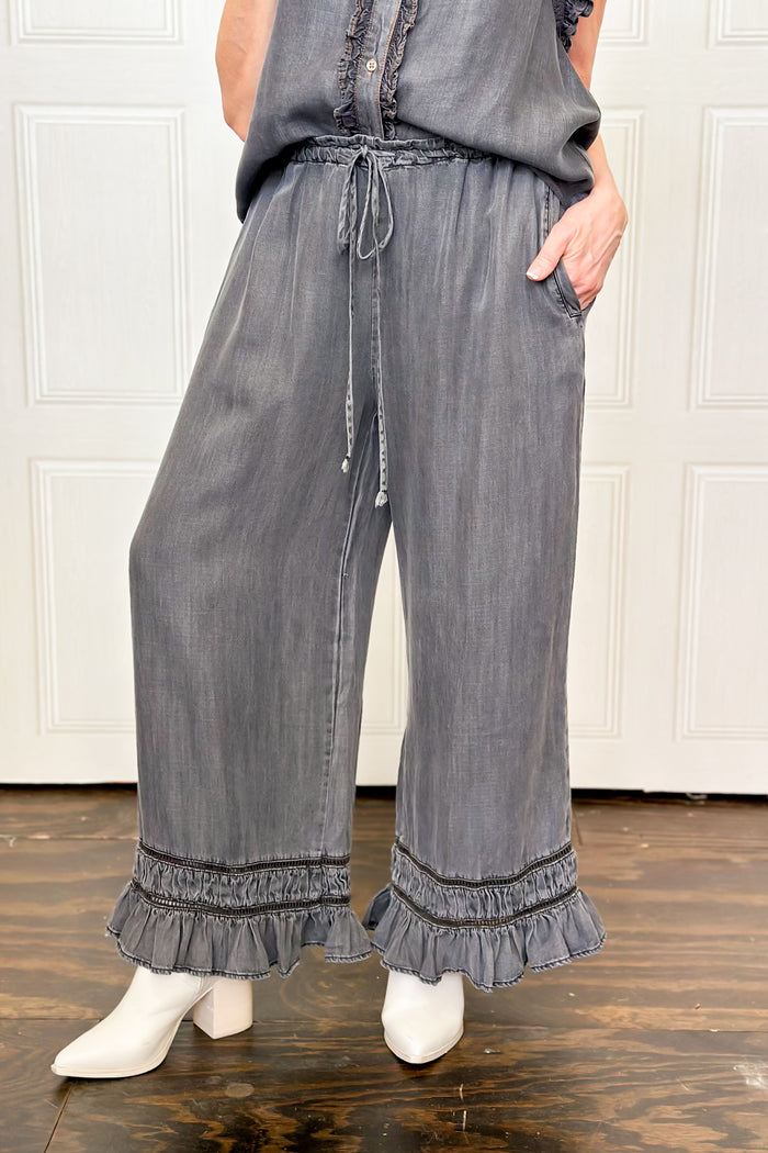 Shades Of Denim Cropped Pant