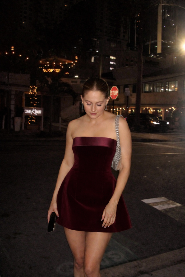 Signature Velvet Mini Dress