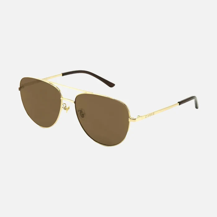 Solana - Gold Metal Frame with Brown Polarized Lens