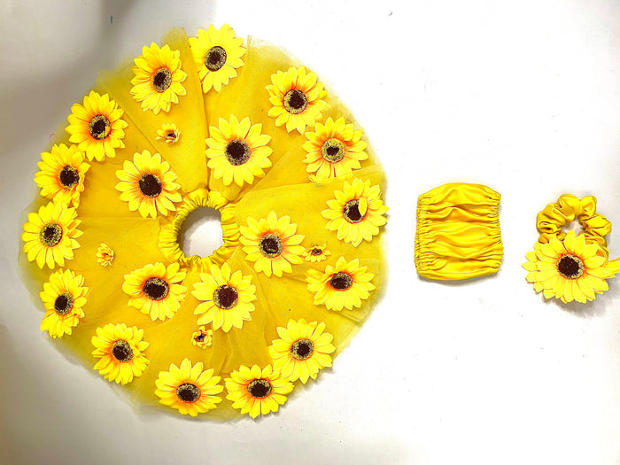 Soraya Baby Sunflower Gown Set | First Birthday Outfit - Dimaz
