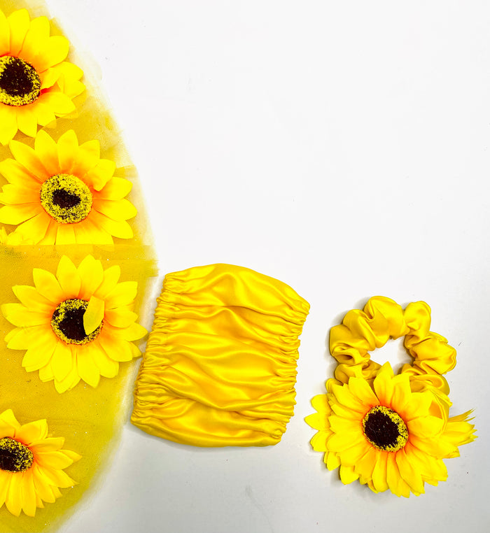 Soraya Baby Sunflower Gown Set | First Birthday Outfit - Dimaz