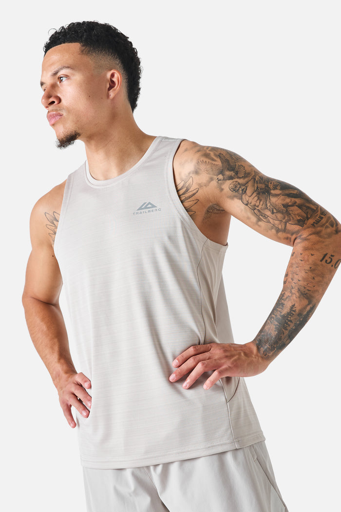 SS26 Cloud Running Vest - Pebblestone