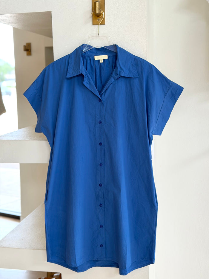 St2475 Blue Shift Dress