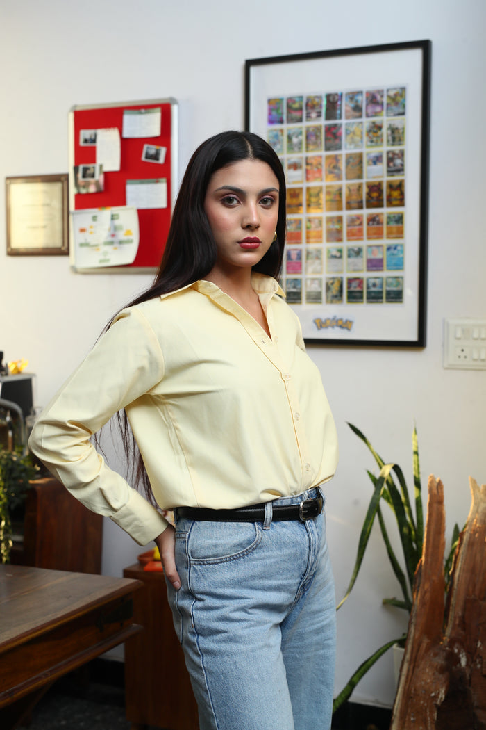 Stella Staple Butter yellow shirt