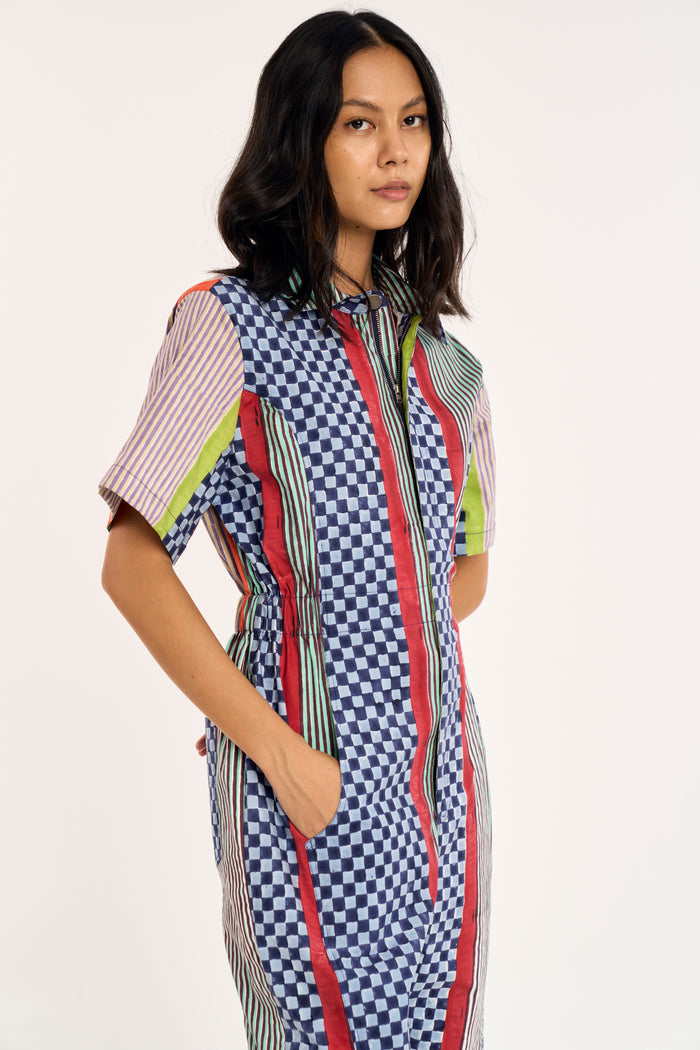 STUDIO JUMPSUIT | FIELD GRID
