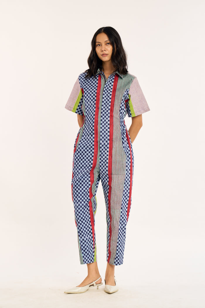 STUDIO JUMPSUIT | FIELD GRID