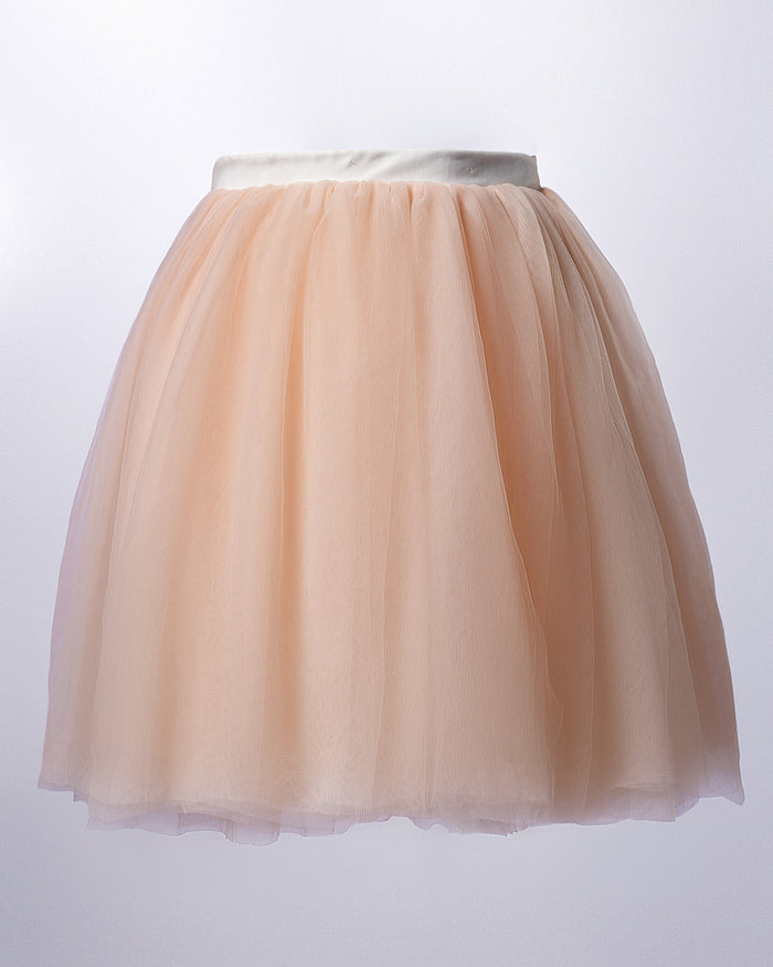 Sugar Cloud Skirt - Flirty Tulle Wrap Mini Skirt - Dimaz