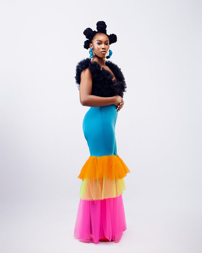 Sugar Rush Pants - Colorful Ruffled Tulle Pants - Dimaz