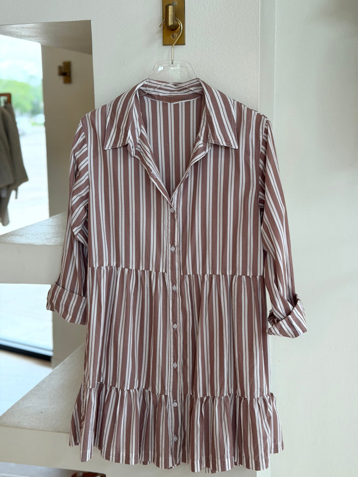Suh19 Stripe Shirtdress