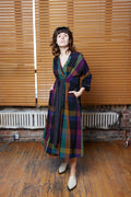 TARA WRAP DRESS | FIREFLY CHEX