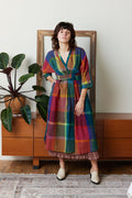 TARA WRAP DRESS | MADRAS CHEX