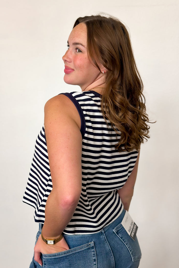 The On-Repeat Stripe Tank Top