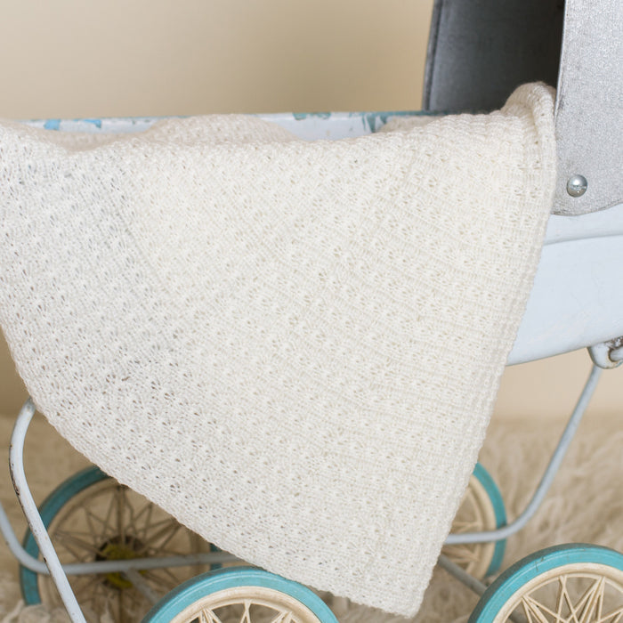 Tudor Knits - Circular  Heirloom Merino Baby Shawl