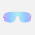 Velocity - Gloss White with Blue Iridium Vented Lens