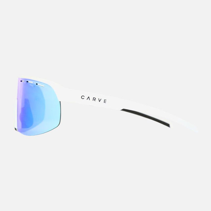 Velocity - Gloss White with Blue Iridium Vented Lens