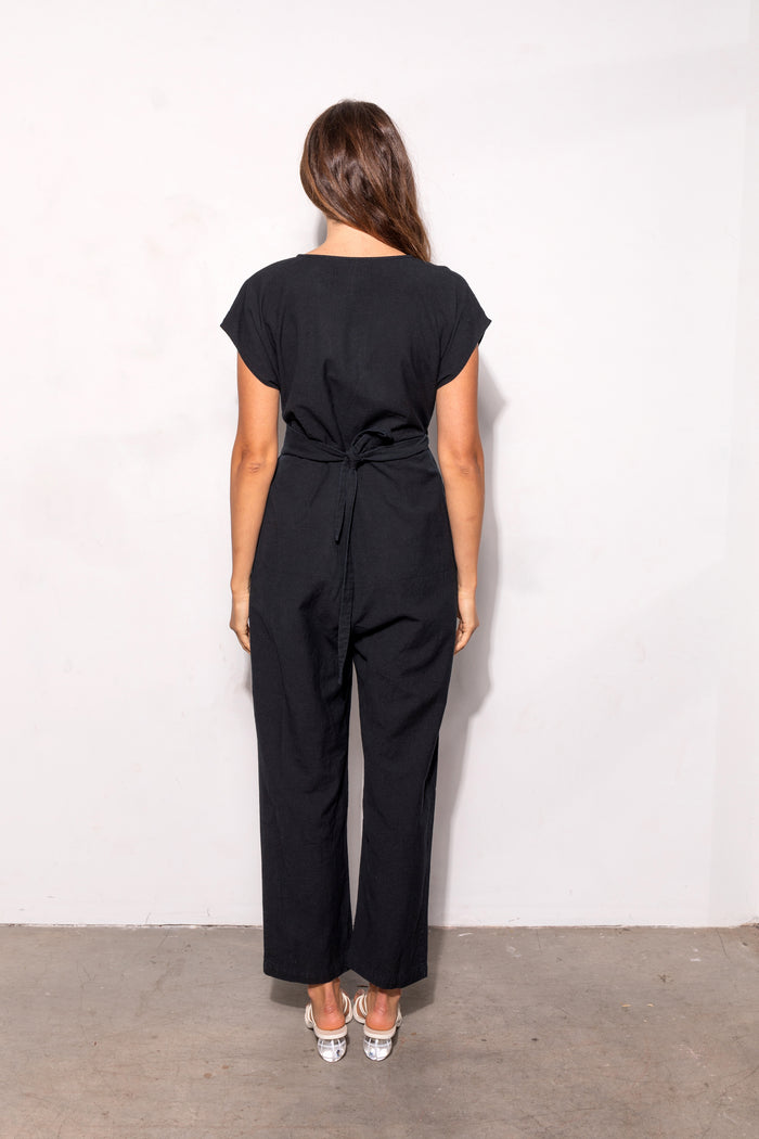 VENUS WRAP JUMPER | BLACK WASHED