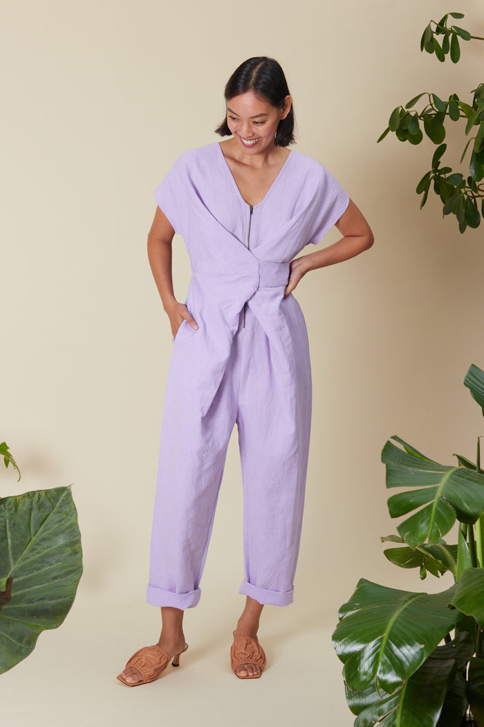 VENUS WRAP JUMPER | LILAC