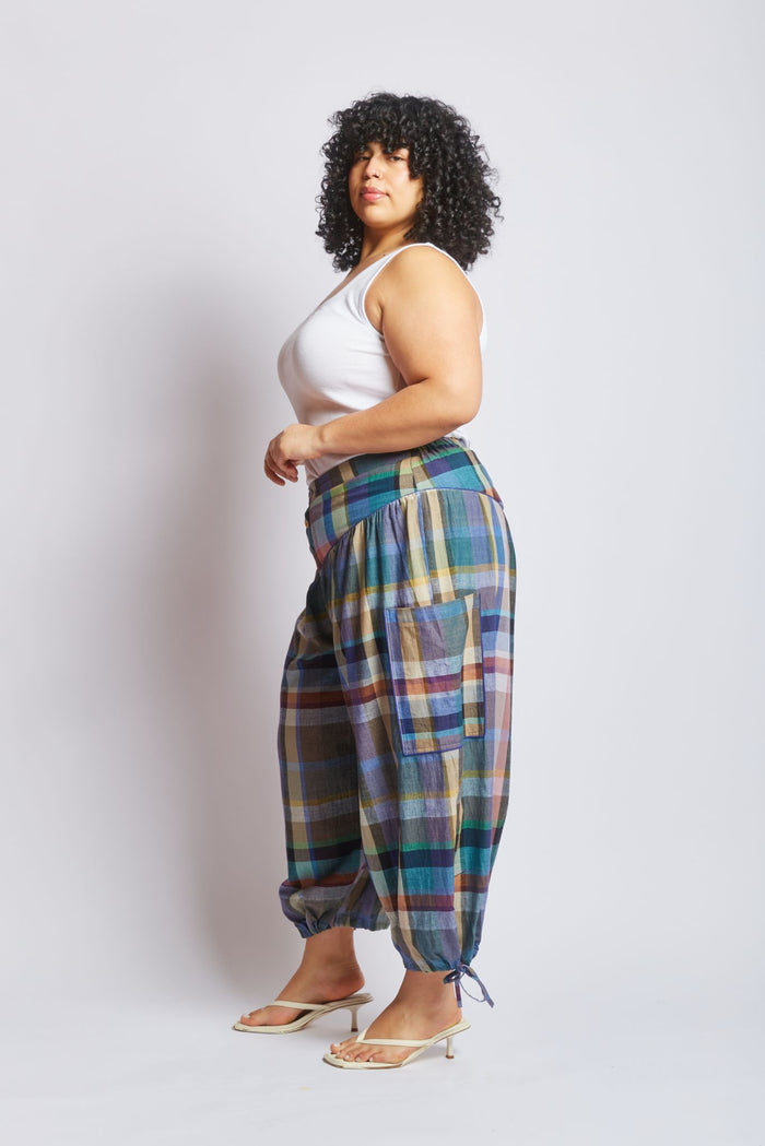 VERA PANTS | MIST CHEX