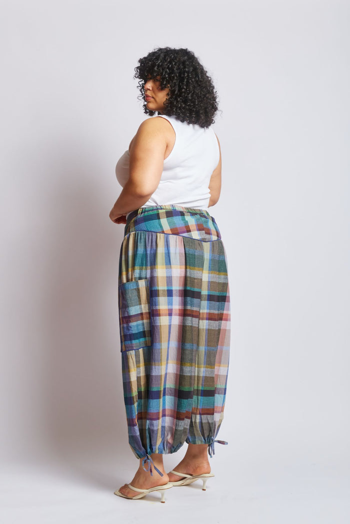 VERA PANTS | MIST CHEX
