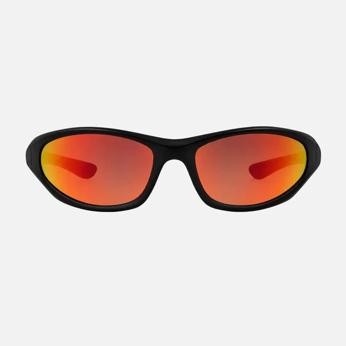 Vert - Matte Black with Red Iridium Lens