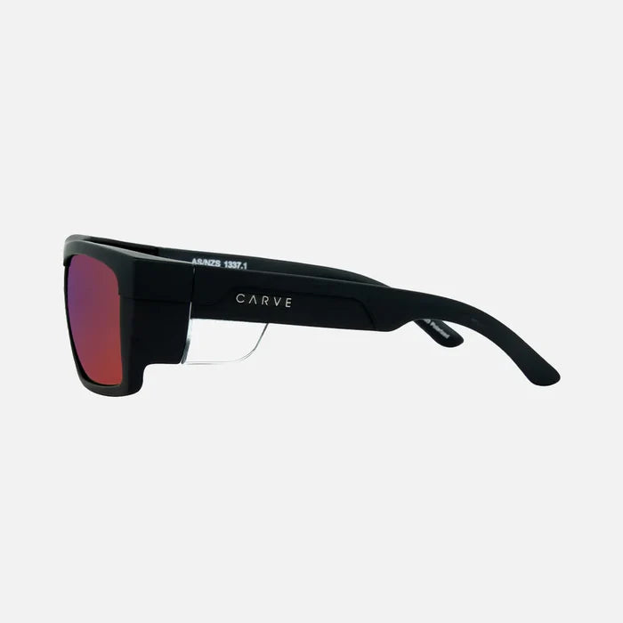 Volley Z87 - Safety Matte Black Frame with Gray Red Iridium Polarized Lens