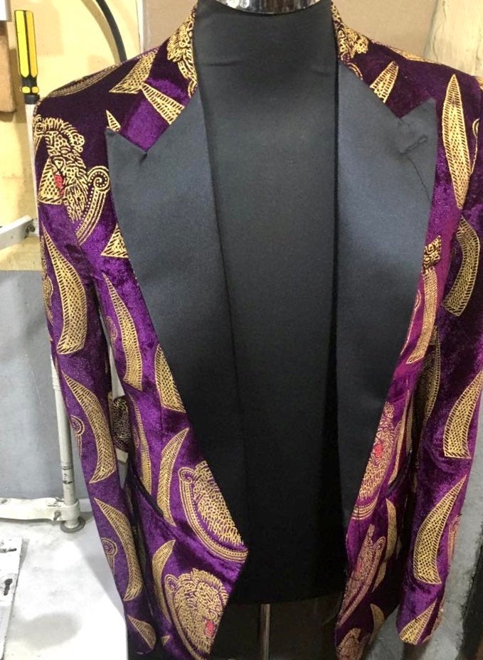 Wedding suit/ isiagu African men's suit and free matching bow tie - Dimaz